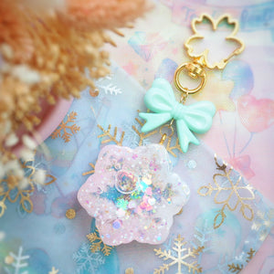 Smol Pink Snowflake Charm (Type A)
