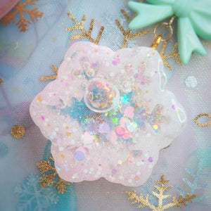 Smol Pink Snowflake Charm (Type A)