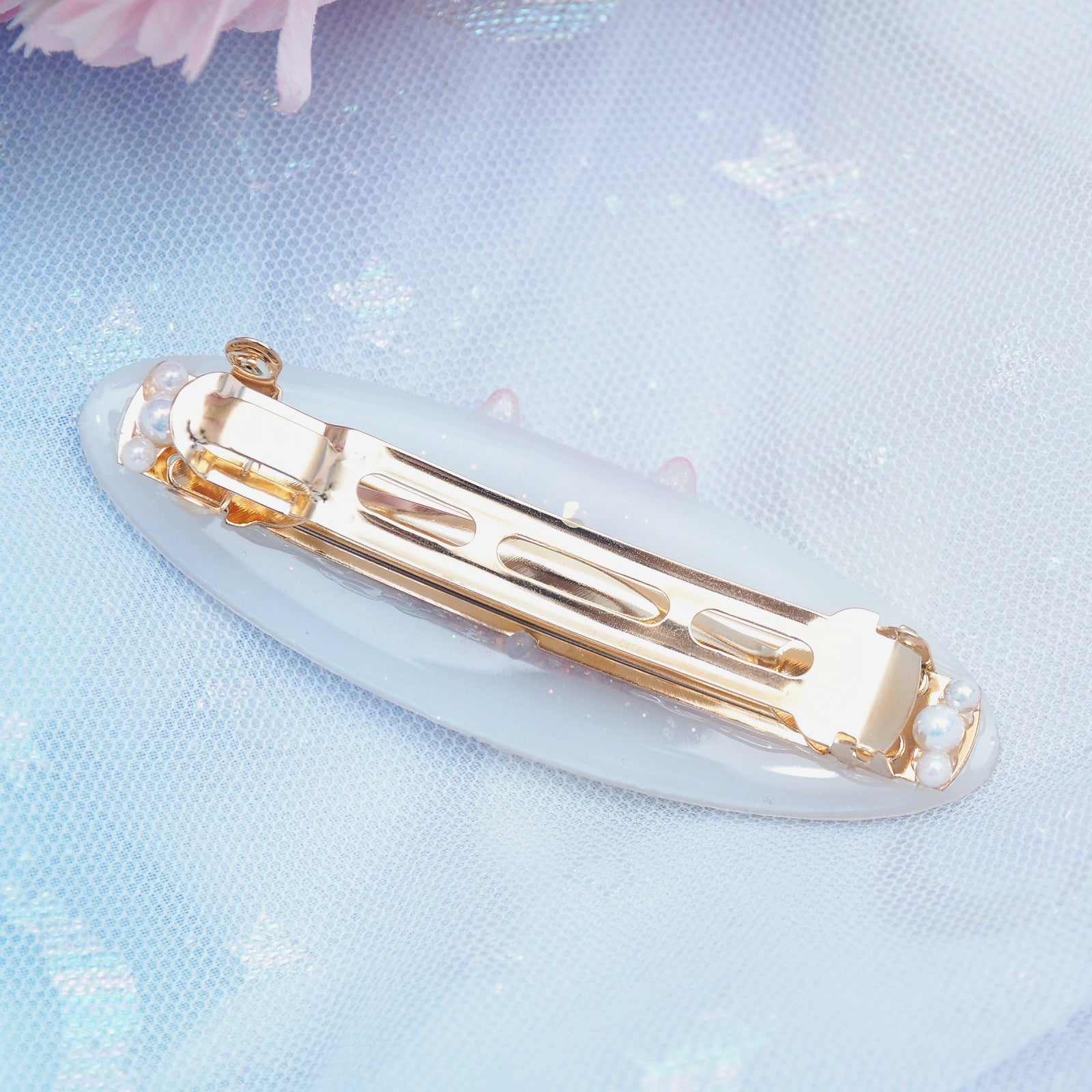 Kitsune Clasp Barrette (Oval)