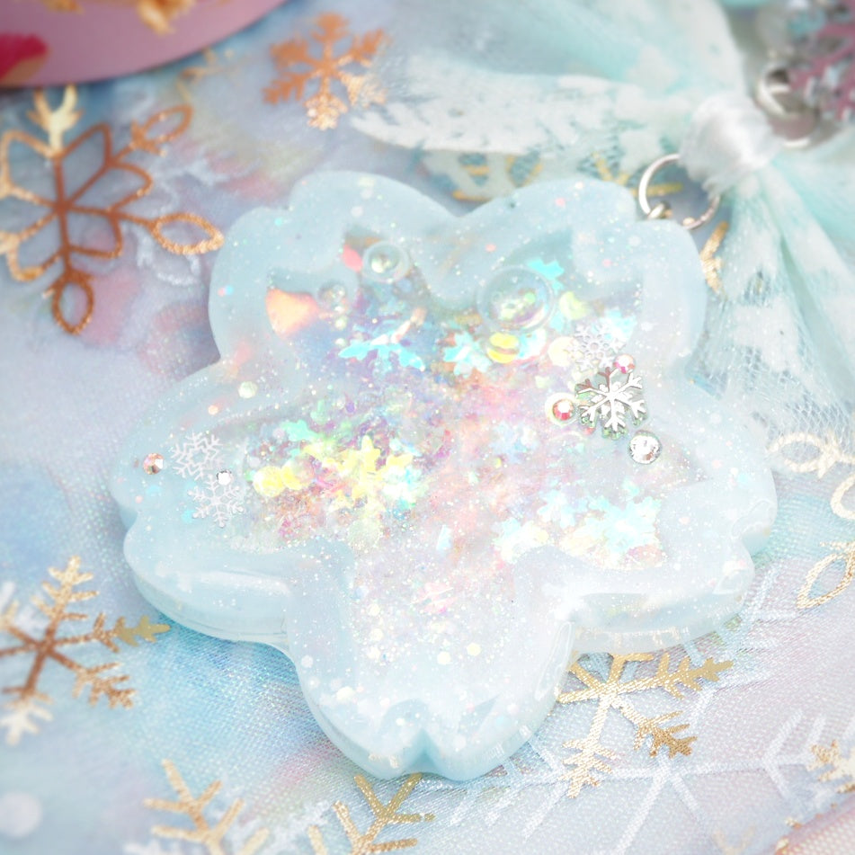 Powder Snow Sakura Iridescent Shaker (Interchangeable Ornament Charm)