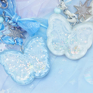 Dream Lace Butterfly with braided chain (Snow White)