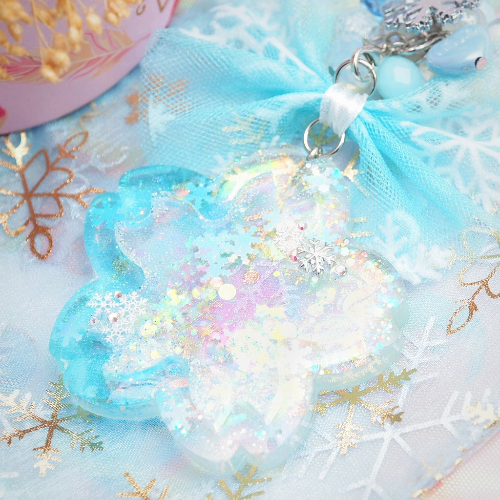 Snow Sakura Iridescent Shaker (Interchangeable Ornament Charm)