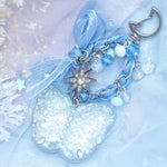 Dream Lace Butterfly with braided chain (Ice Blue)