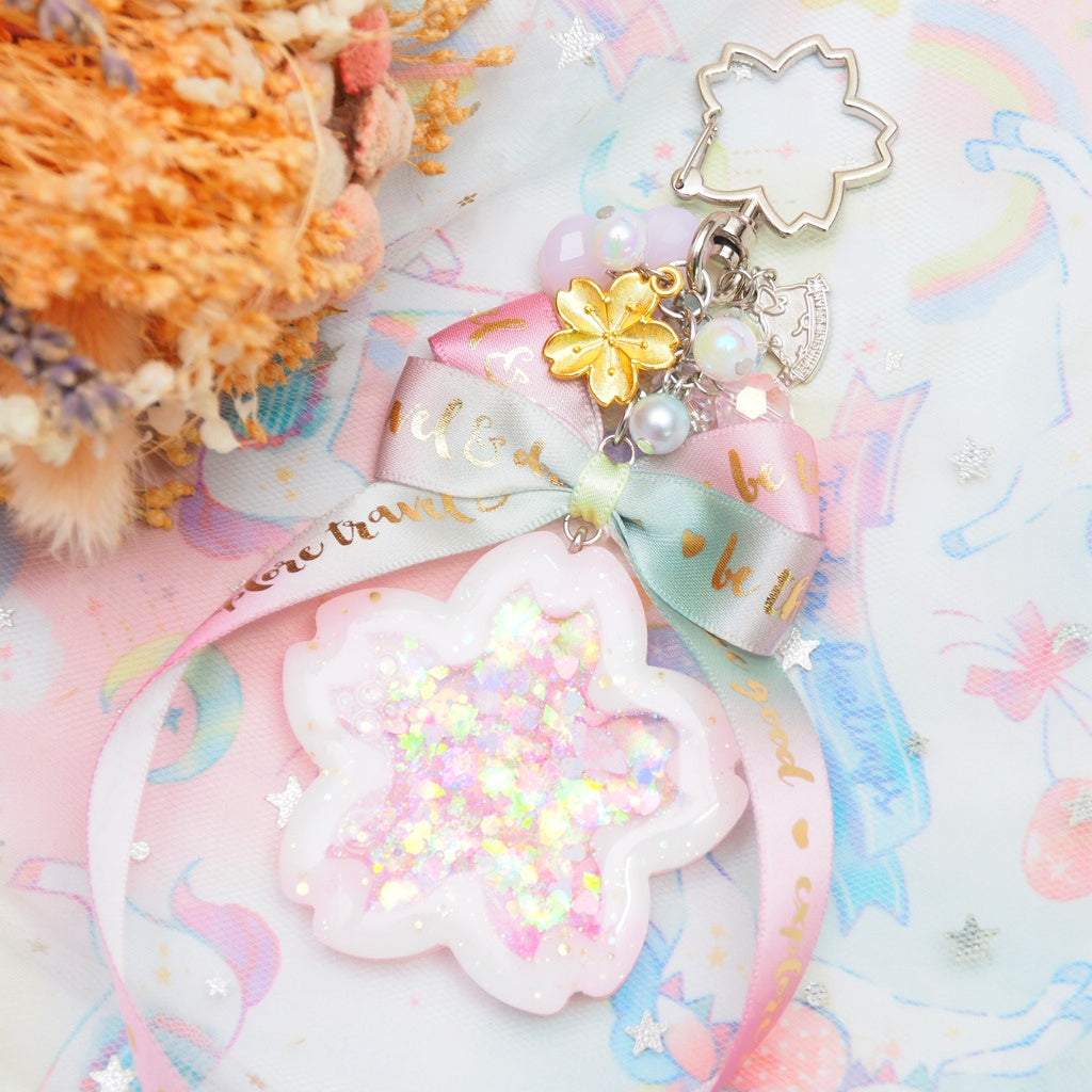Blushing Sakura Shaker Charm