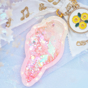 Pink & Yellow Budgie Shaker Charm