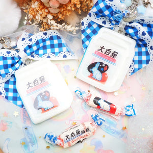 White Rabbit Carton Charm (no boba)