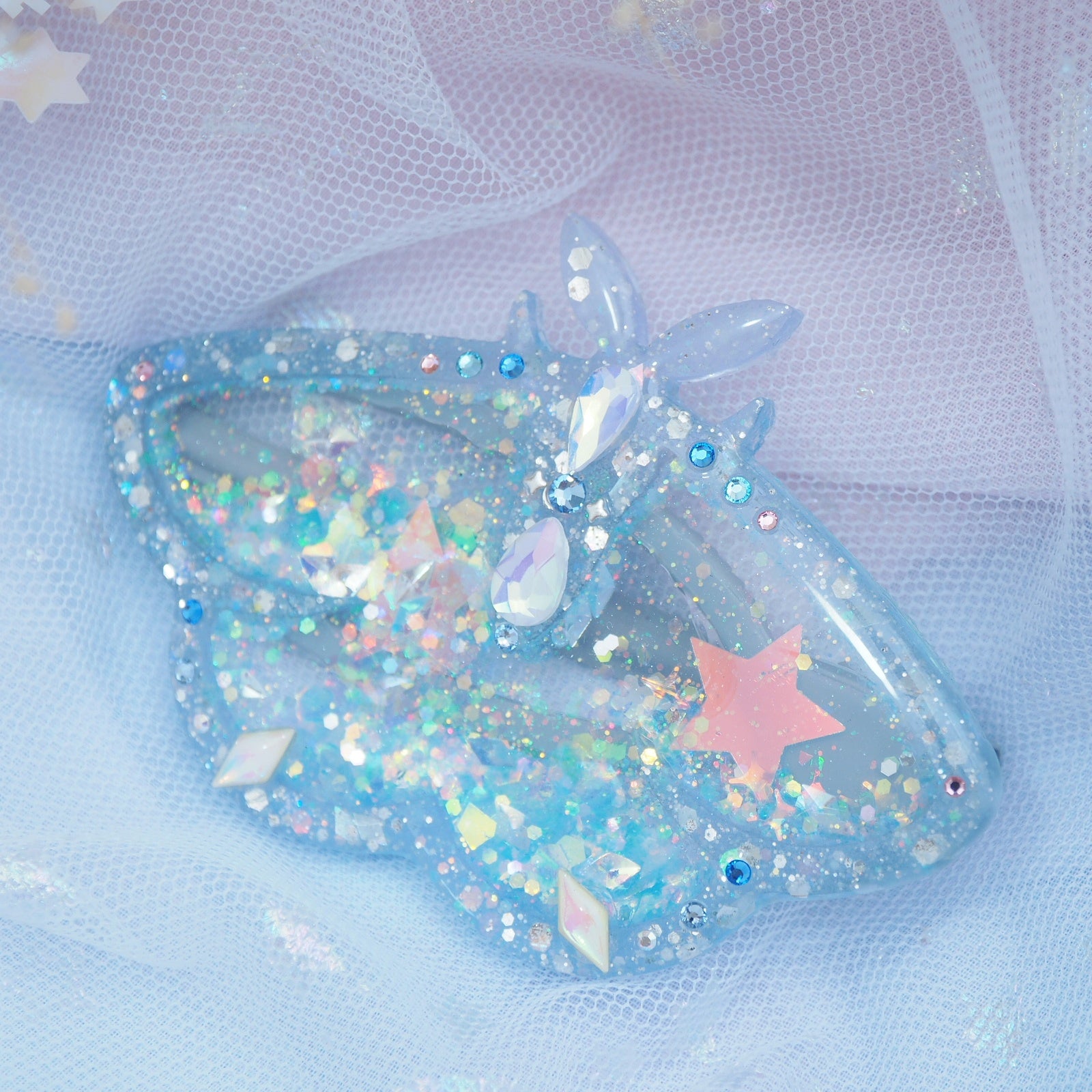Bejewelled Lepidopthera Shaker Barette