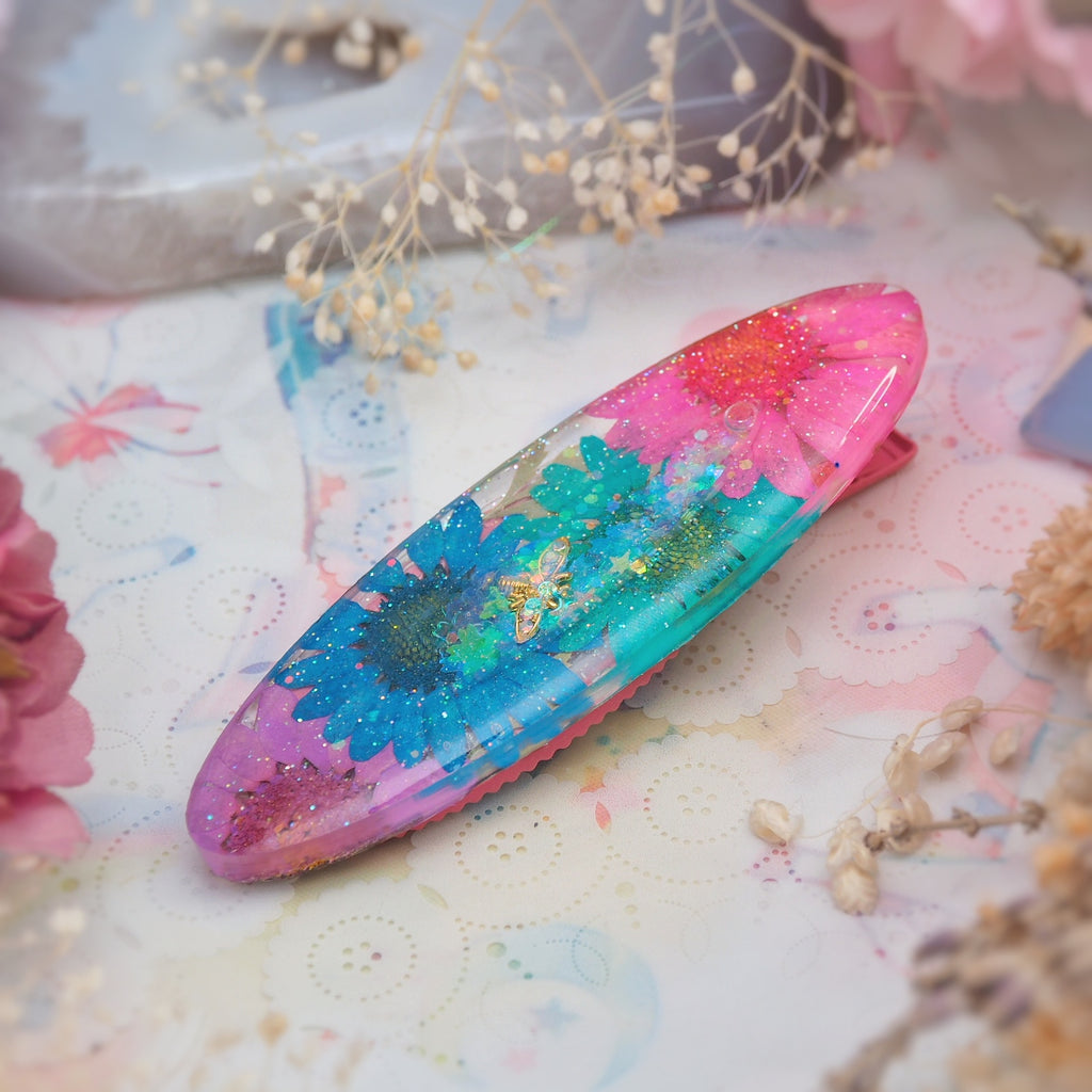 Islander Floral Shaker Barette