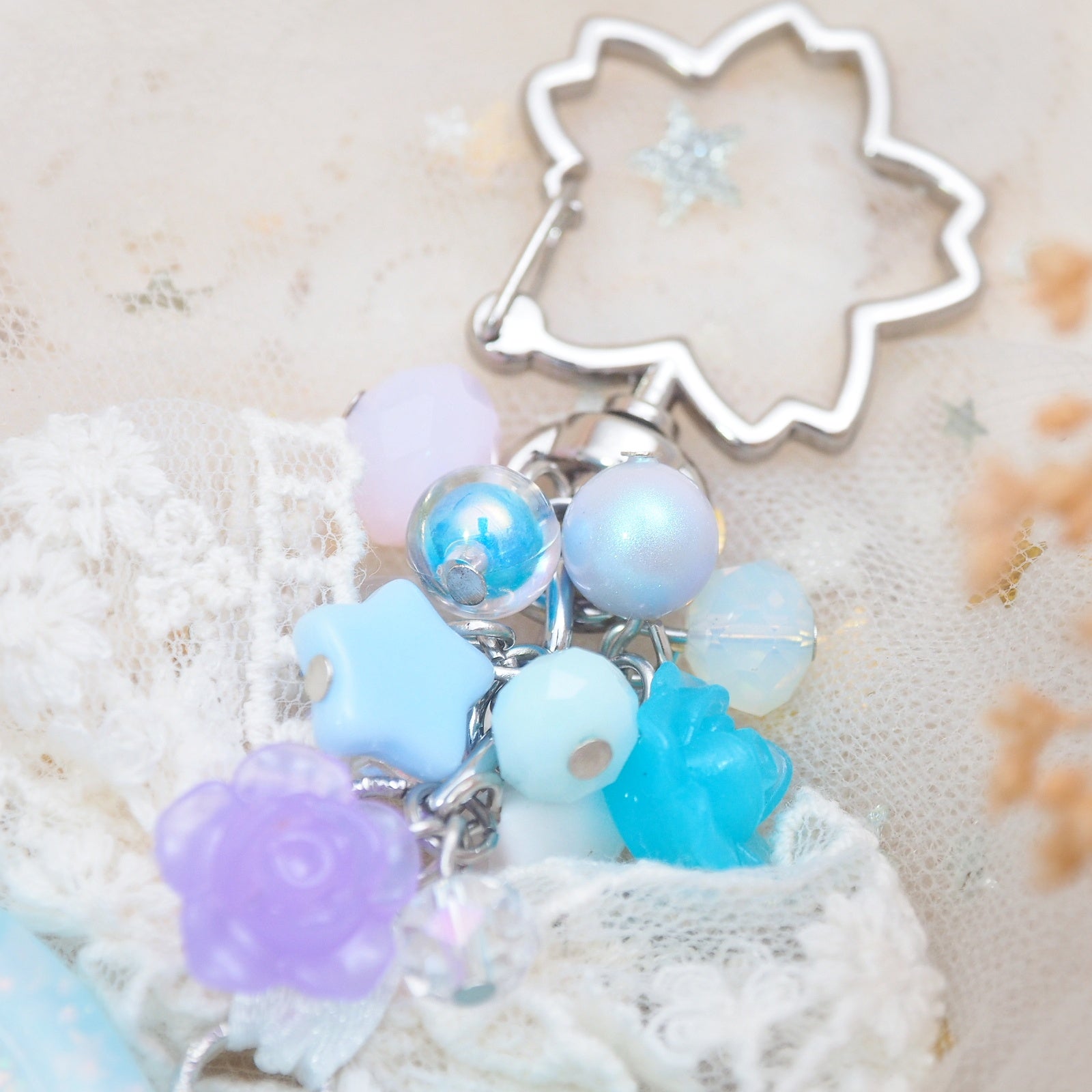 Blue Bejewelled Butterfly Charm