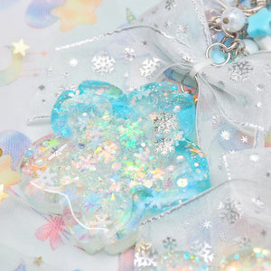 Snow Sakura Shaker Charm
