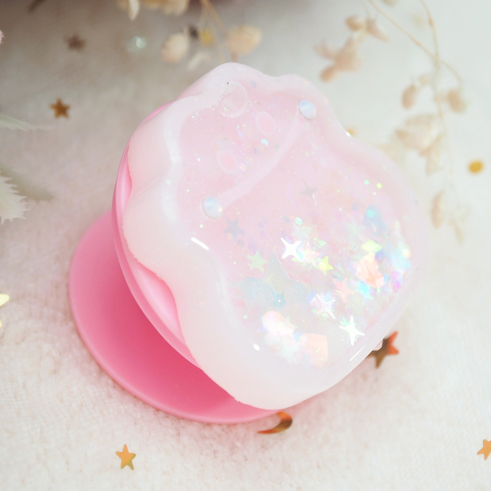 Pink Ditto with Violet Glow Phone Grip