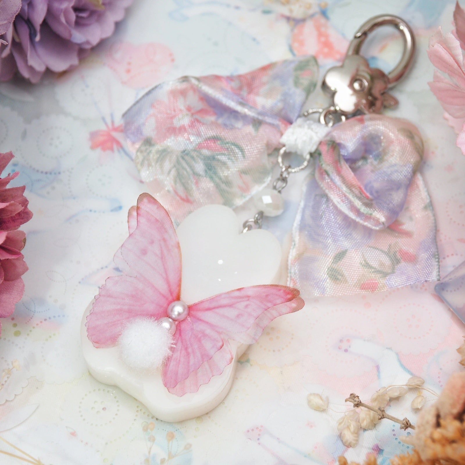 Cotton Fairy Bun with Floral Bow