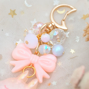Coral Fade Ghostie Bun Charm