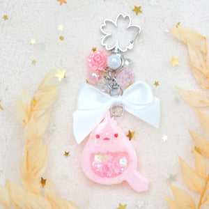 Little Pink Birb Charm (Silver)