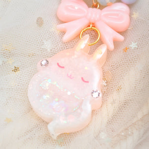 Coral Fade Ghostie Bun Charm