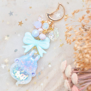 Periwinkle Fade Ghostie Bun Charm