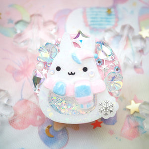 Winter Hat Bun Grip (Pink)