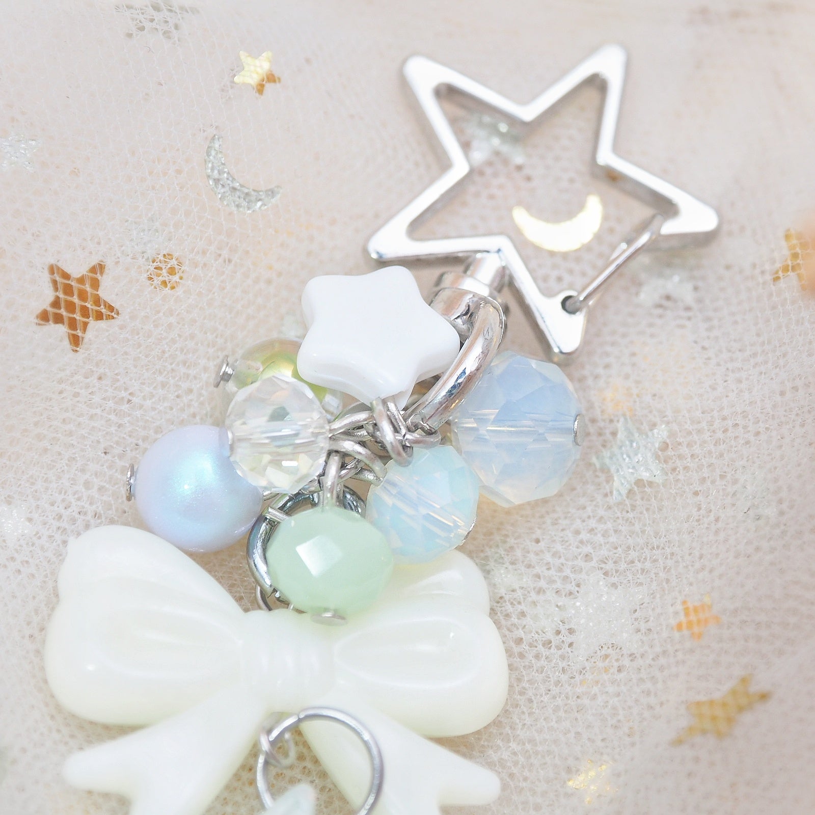Mint Fade Ghostie Bun Charm