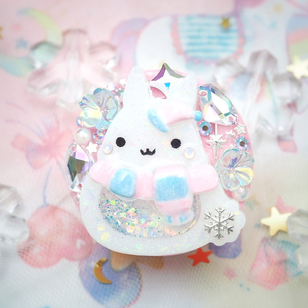 Winter Hat Bun Grip (Pink)