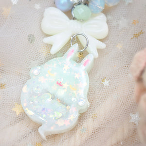 Mint Fade Ghostie Bun Charm