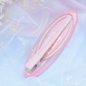 Pinky Snow Barette (Oval)