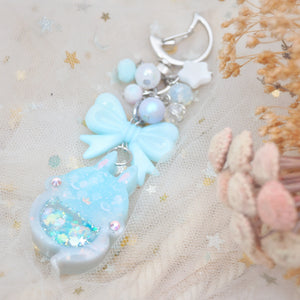 Blue Smoke Ghostie Bun Charm