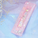 Pinky Snow Barette (Rectangle)