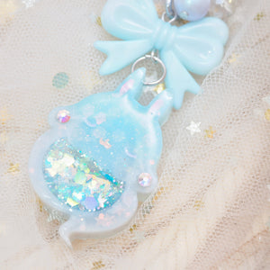 Blue Smoke Ghostie Bun Charm