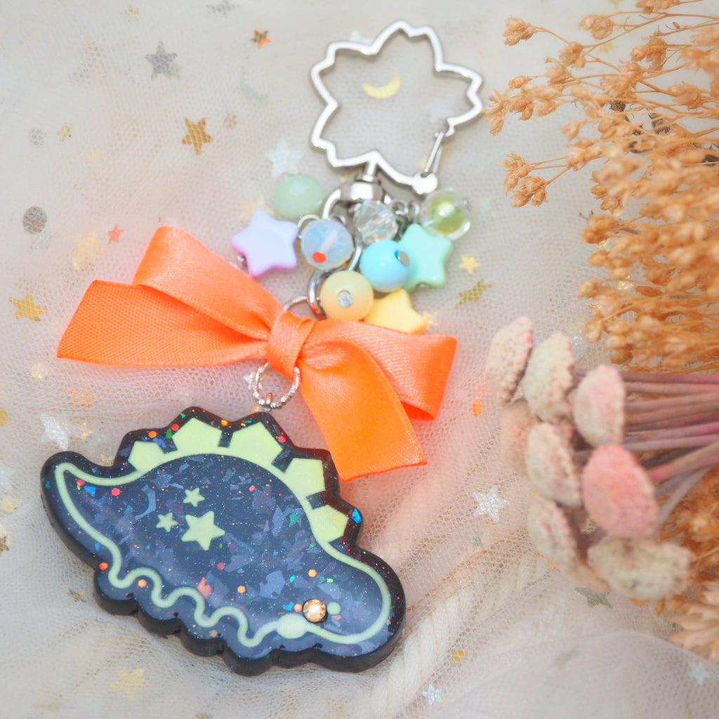 Dino Diner Stegosaurus Neon Charm