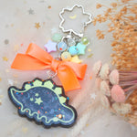 Dino Diner Stegosaurus Neon Charm