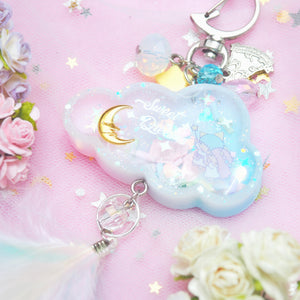 Sweet Dreams Cloud Shaker Moon Charm