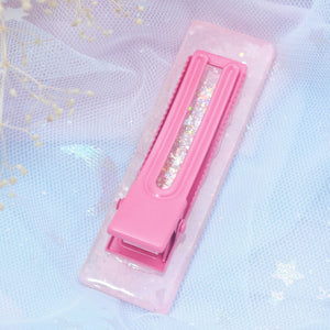 Pinky Snow Barette (Rectangle)