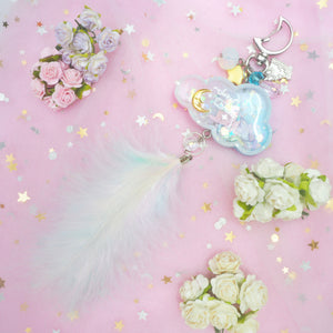 Sweet Dreams Cloud Shaker Moon Charm