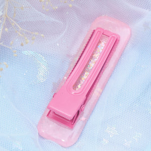 Pinky Snow Barette (Rounded Bar)