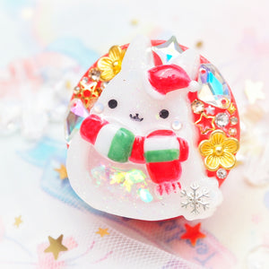 Winter Hat Bun Grip (Red)