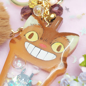 Cat Bus with Totoro aboard Cup Shaker Charm (Big)