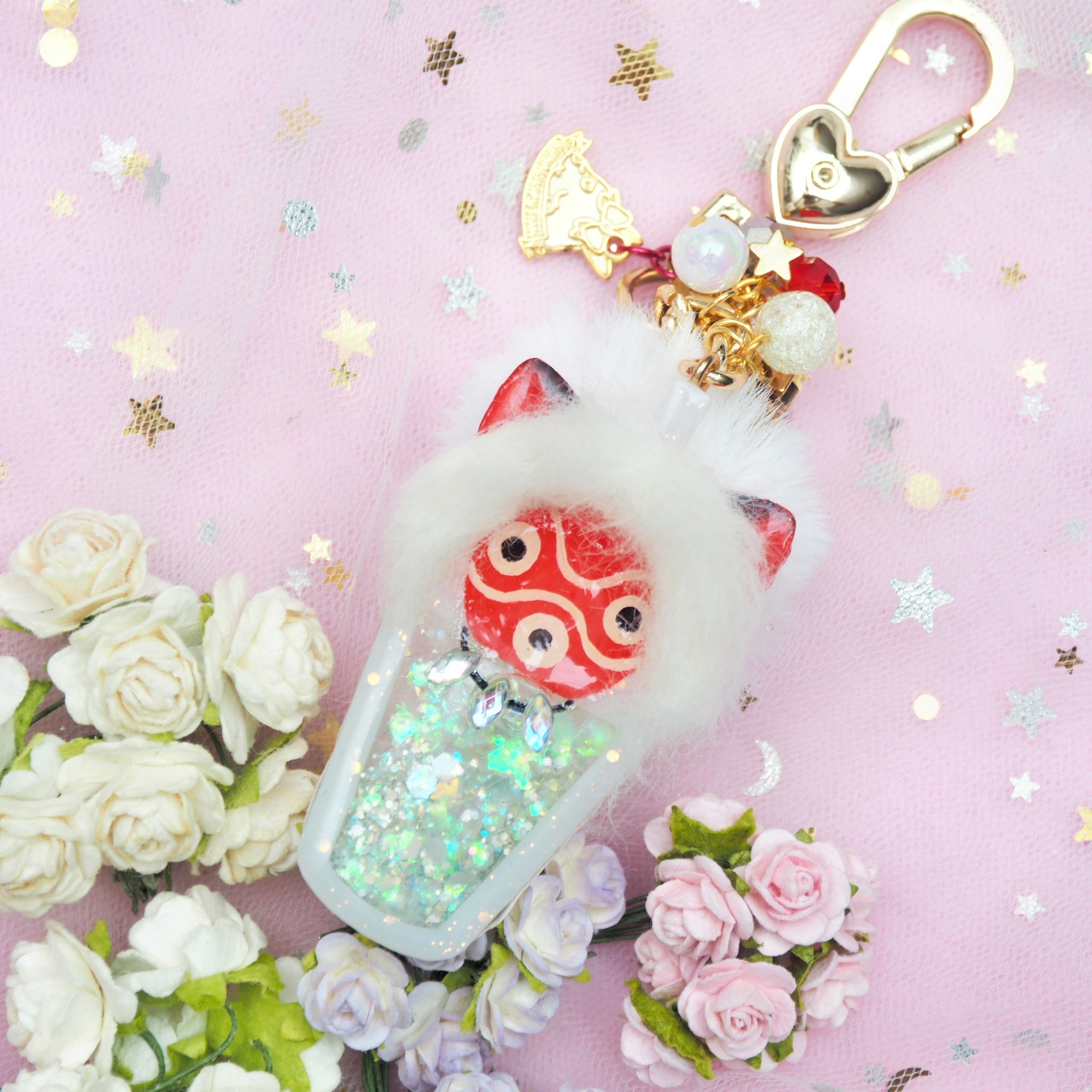 Mononoke Hime Mask Shaker Charm (Smol)
