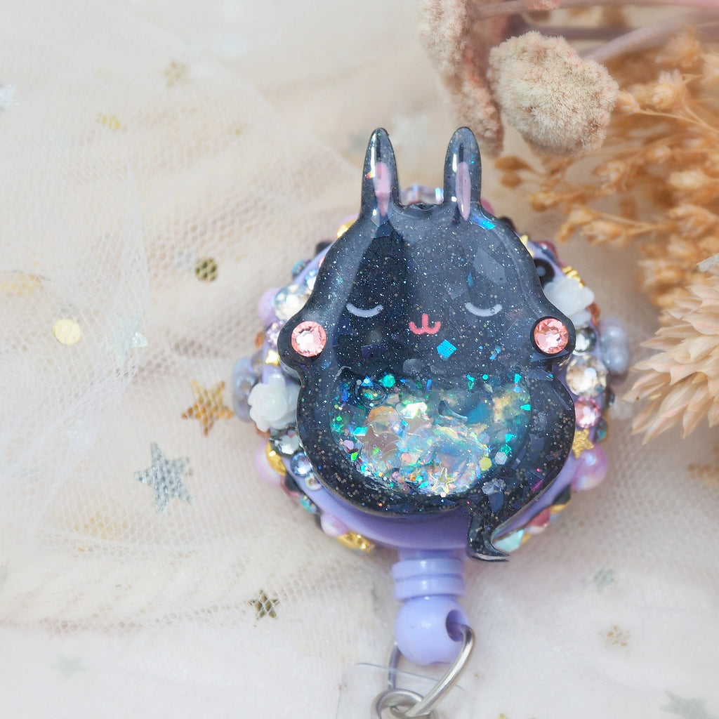Tri-light Ghostie Bun Badge Reel