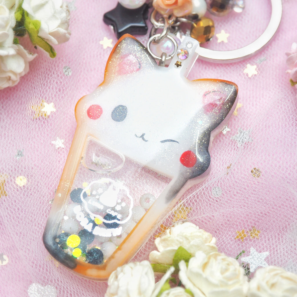 Calico Cuppa Boba Shaker Charm (Smol)