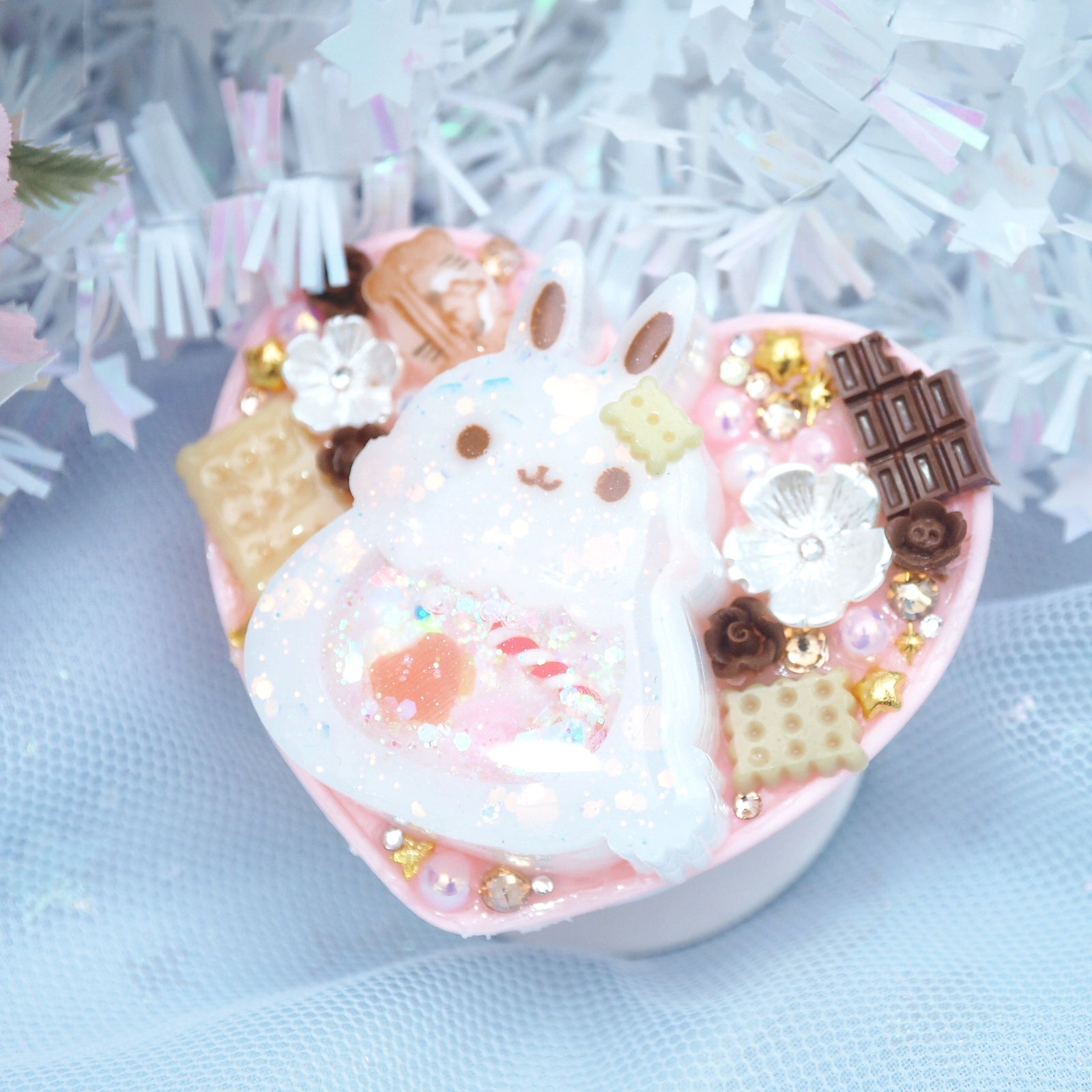 Milk Choco Bunbun Heart Grip