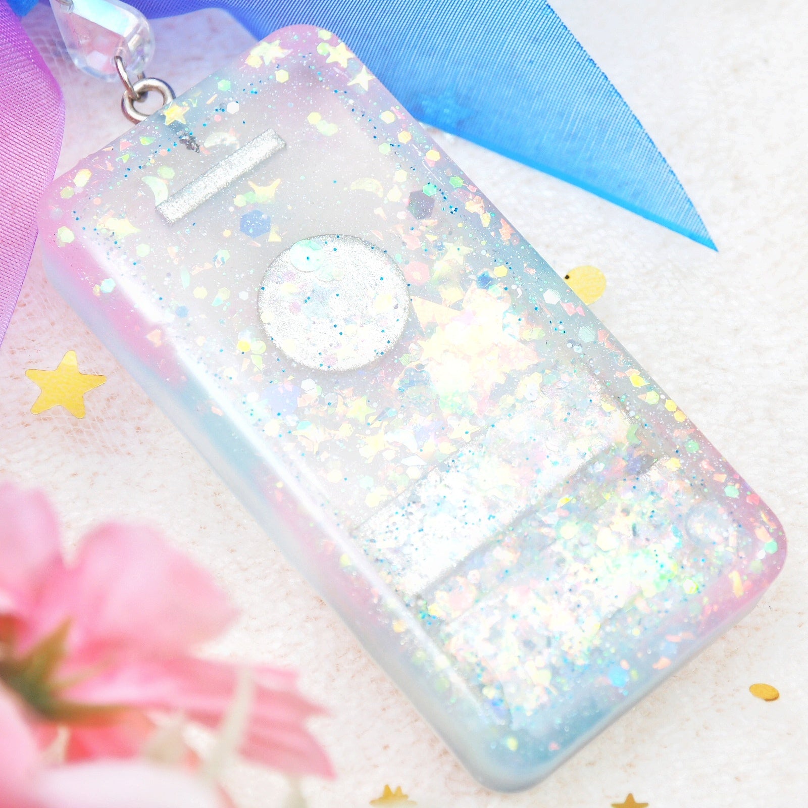 Silver Chrome Magical Bathtoken Multiglow Charm