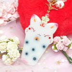Milky Boba Kitsune Charm (Big)