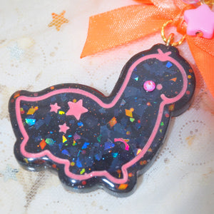 Dino Diner Branchiosaurus Neon Charm