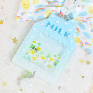 Daisy Milk Carton Charm
