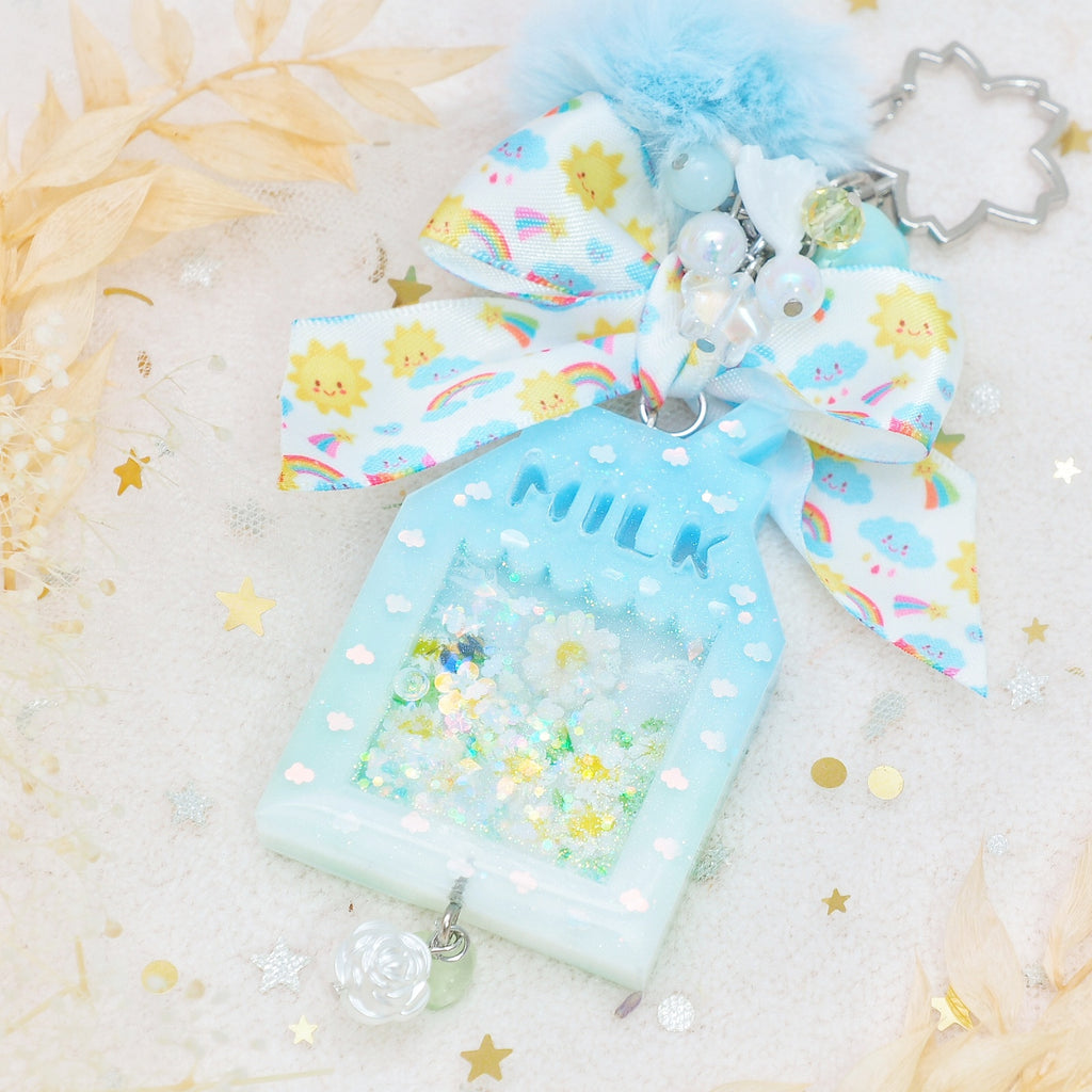Daisy Milk Carton Charm