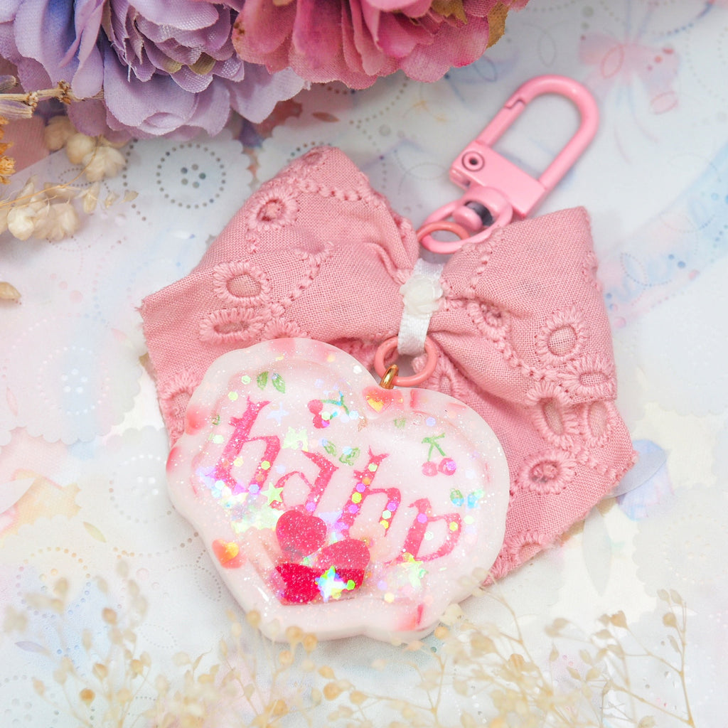 Cherry Baby Heart Charm