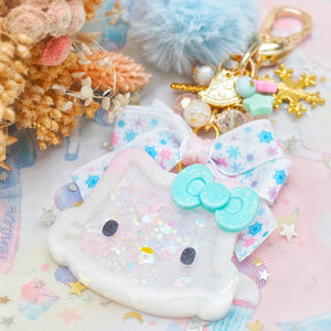 Winter Kitty Shaker Charm
