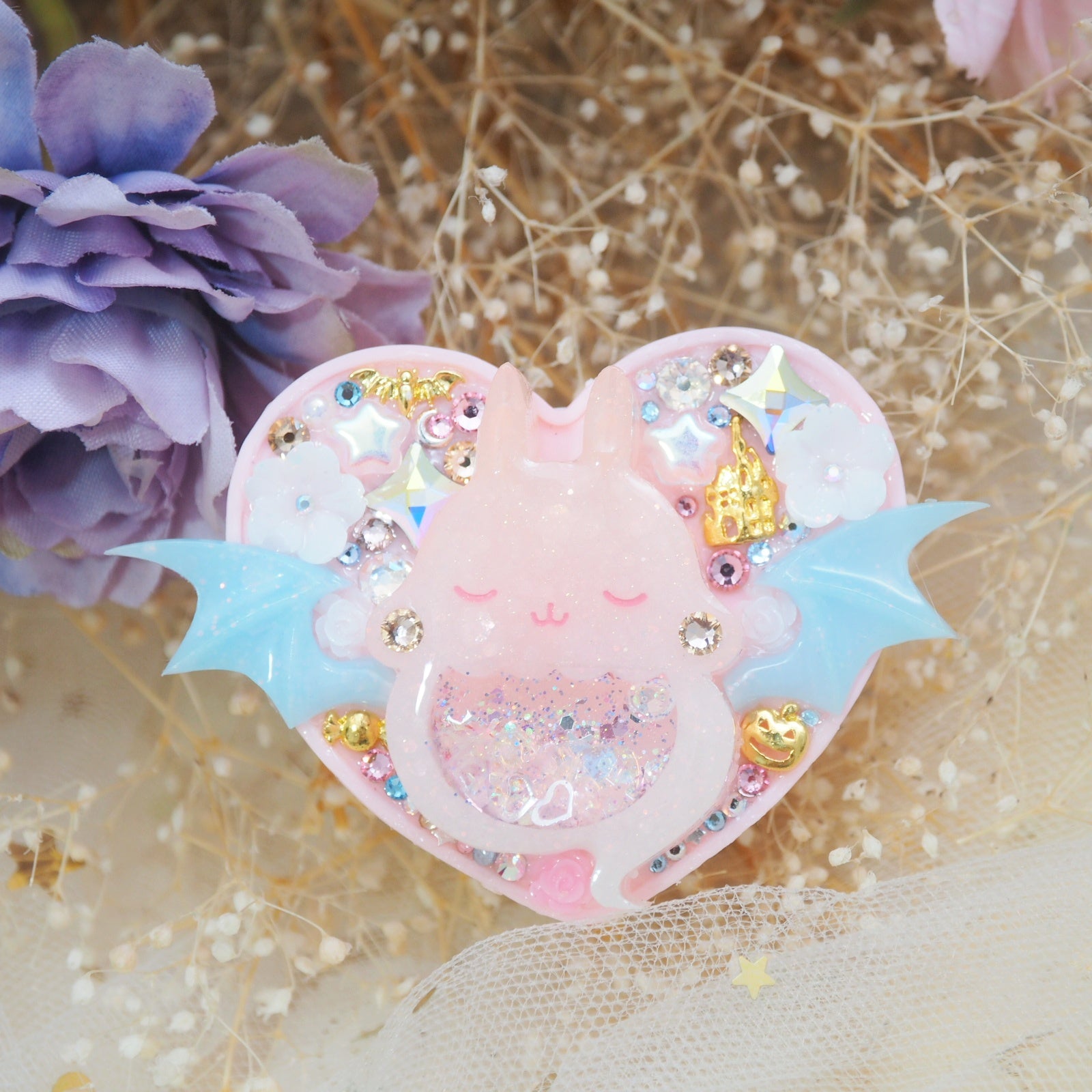 Ghostie Bun Heart Grip (Carnival)