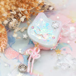 Winter Kitsune Badge Reel (Pink)