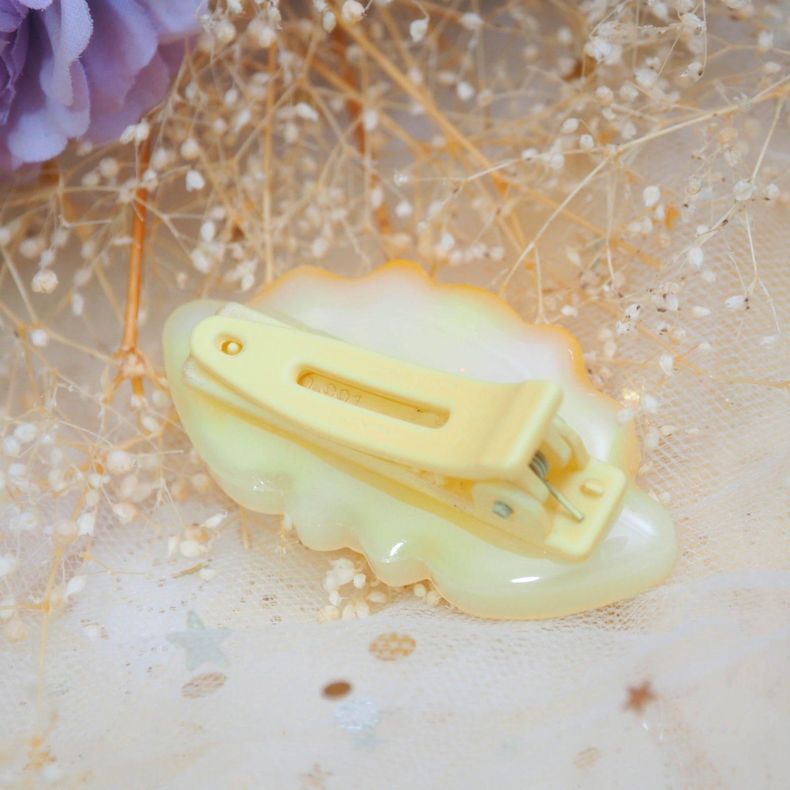 Candy Corn Bat Shaker Barette